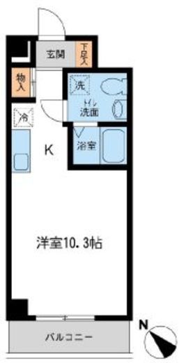JMFレジデンス新横浜　1006号室　間取り