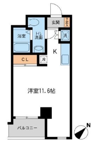 JMFレジデンス新横浜　412号室　間取り