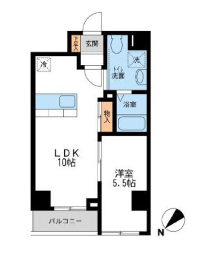 JMFレジデンス新横浜　603号室　間取り