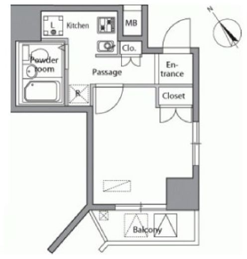 レジデンス横濱関内　303号室　間取り