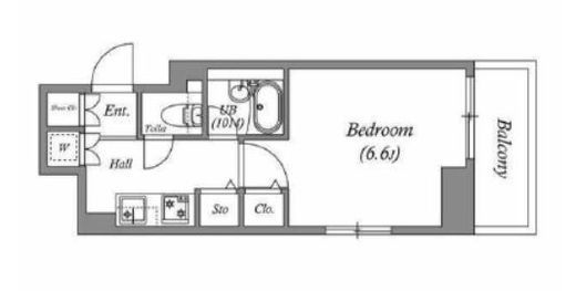 レジディア横濱関内　704号室　間取り