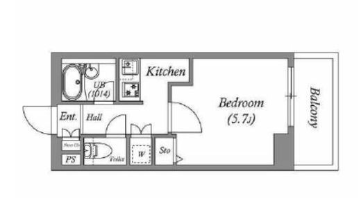 レジデンス横濱関内　709号室　間取り