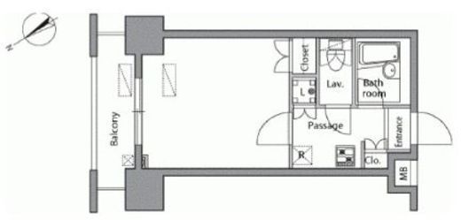 レジデンス横濱関内　408号室　間取り