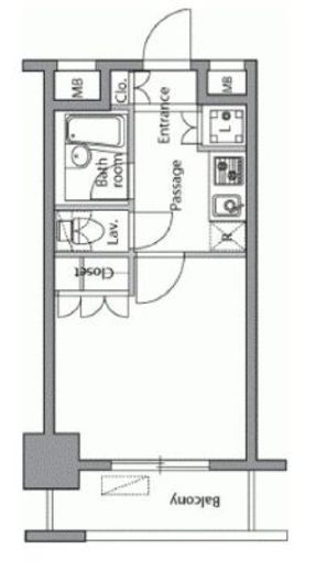 レジデンス横濱関内　411号室　間取り