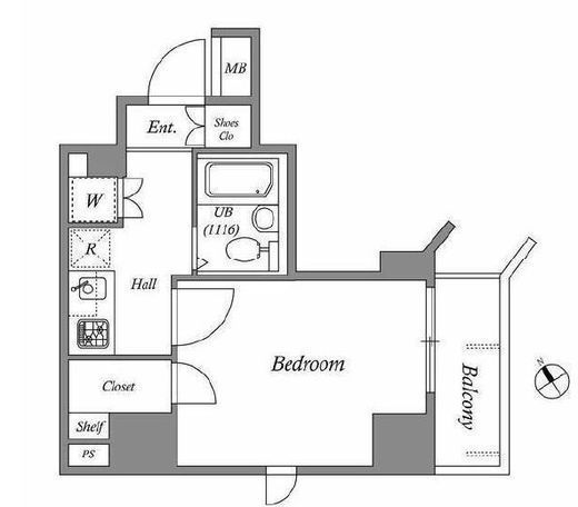 レジデンス横濱関内　701号室　間取り