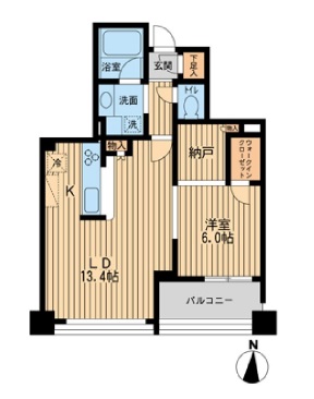 プロスペクト森下　402号室　間取り