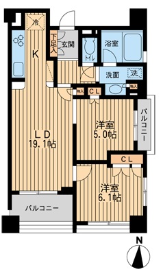 プロスペクト森下　602号室　間取り