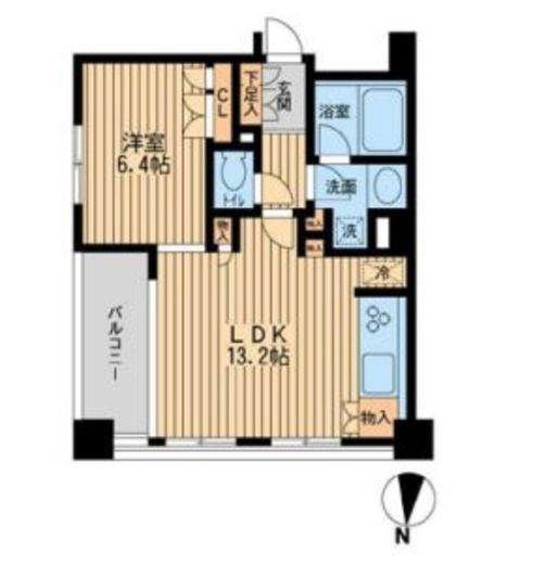 プロスペクト森下　805号室　間取り