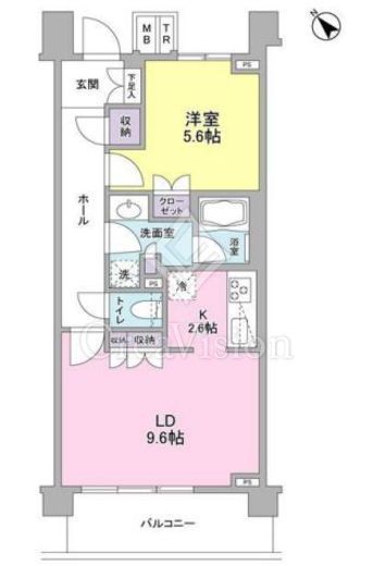 ブローテ大倉山　510号室　間取り