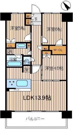プレシス横濱新子安　611号室　間取り