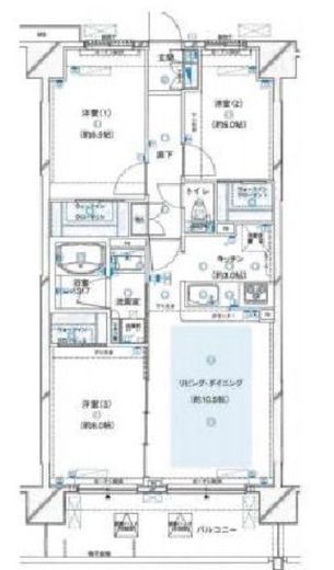 プレシス横濱新子安　502号室　間取り