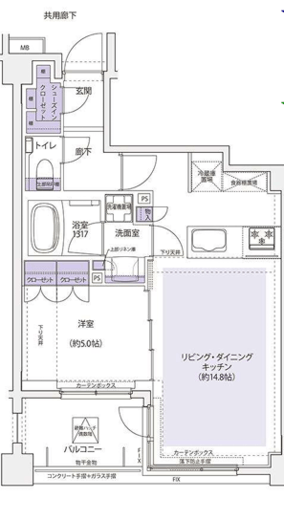 KDXレジデンス横濱紅葉坂　205号室　間取り
