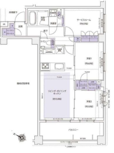 KDXレジデンス横濱紅葉坂　506号室　間取り