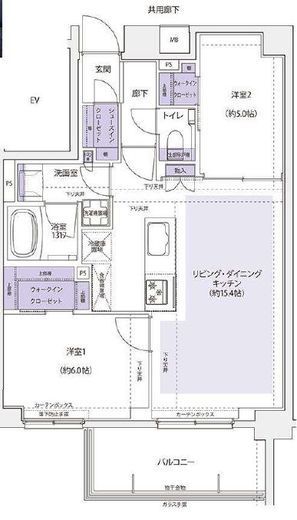 KDXレジデンス横濱紅葉坂　407号室　間取り