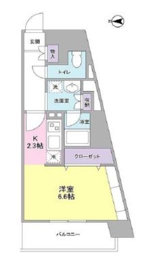 プレディアスタイル横濱沢渡　301号室　間取り