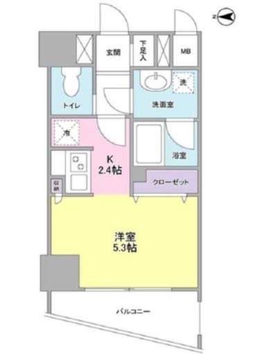 プレディアスタイル横濱沢渡　306号室　間取り