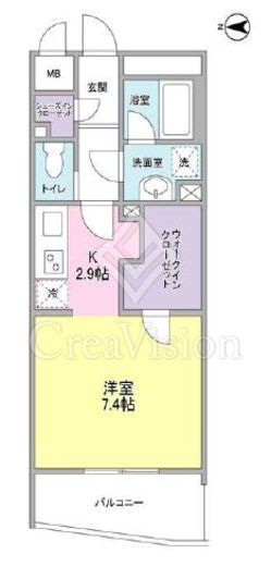 プレディアスタイル横濱沢渡　402号室　間取り