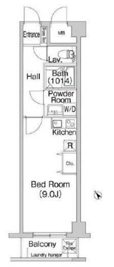 コンフォリアたまプラーザ　202号室　間取り