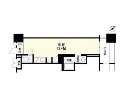 パークフラッツ横濱公園　509号室　間取り