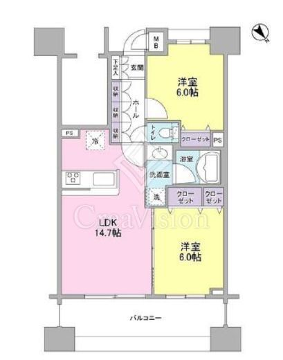 パークフラッツ横濱公園　903号室　間取り