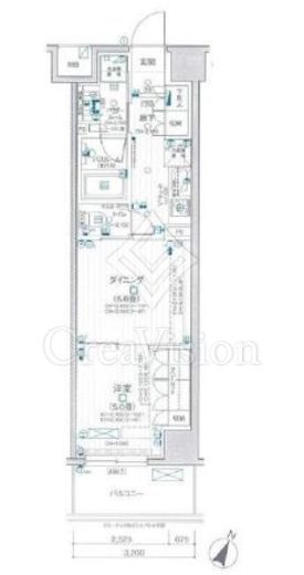 パレステージ関内大通り公園　802号室　間取り