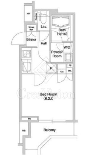 グラマシー横濱関内　806号室　間取り