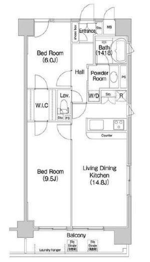 PATH横浜新子安　1004号室　間取り