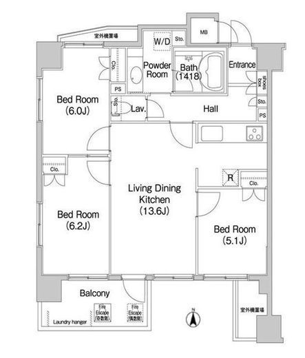 PATH横浜新子安　501号室　間取り