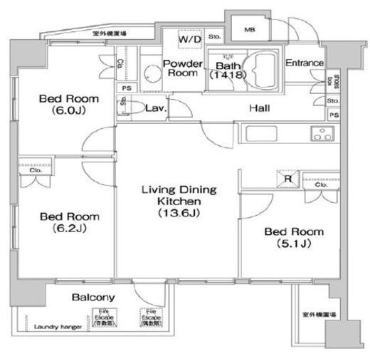 PATH横浜新子安　901号室　間取り