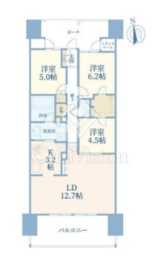 ドレッセ青葉台　D1024号室　間取り