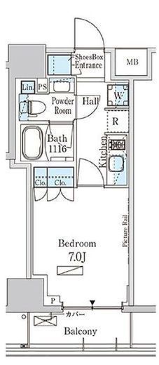 パークアクシス横濱高島町　303号室　間取り