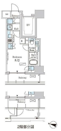 パークアクシス横濱高島町　302号室　間取り