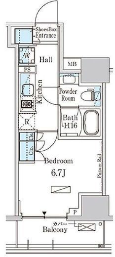 パークアクシス横濱高島町　305号室　間取り