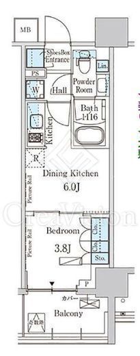 パークアクシス横濱高島町　510号室　間取り