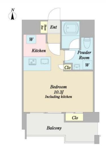 プレール・ドゥーク横濱山下町　302号室　間取り