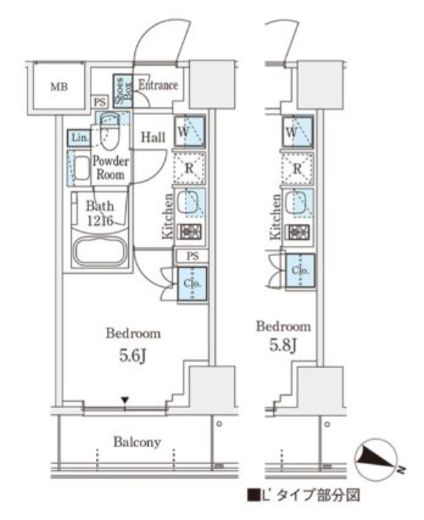 パークアクシス横浜阪東橋　212号室　間取り