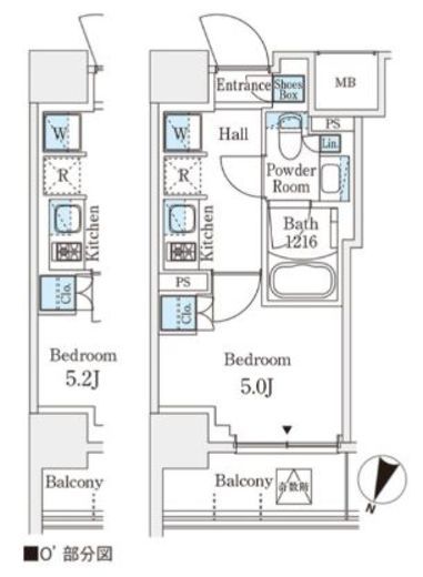 パークアクシス横浜阪東橋　217号室　間取り