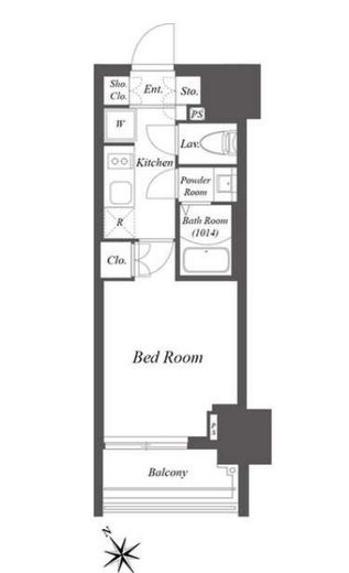 ブランシエスタ横浜高島町　1104号室　間取り
