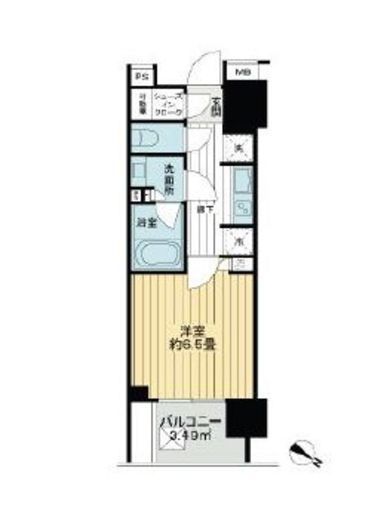ライオンズ横濱関内レジデンス　1004号室　間取り