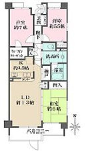 プレジリア横浜高島台　307号室　間取り