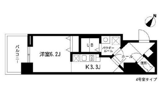 グロースメゾン新横浜　604号室　間取り