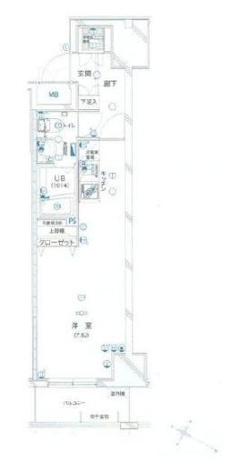 グリアス横浜プルミエール　605号室　間取り