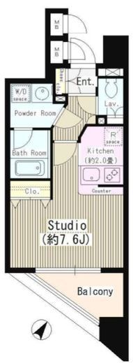 グランベル西早稲田プレシャス　205号室　間取り