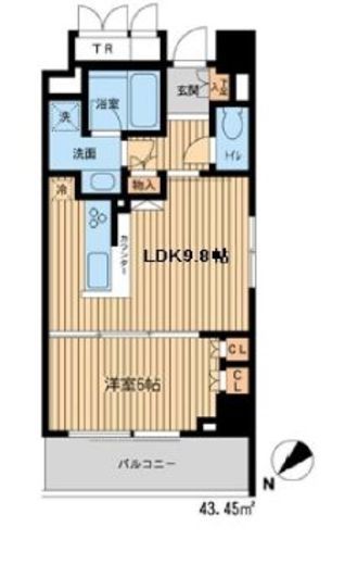 HF新横浜レジデンス　301号室　間取り