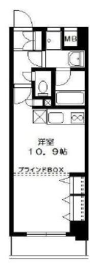 アールケープラザ横浜関内　504号室　間取り
