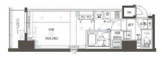 ZOOM横濱EAST　506号室　間取り