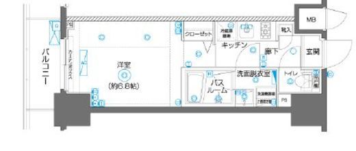 ZOOM横濱EAST　604号室　間取り