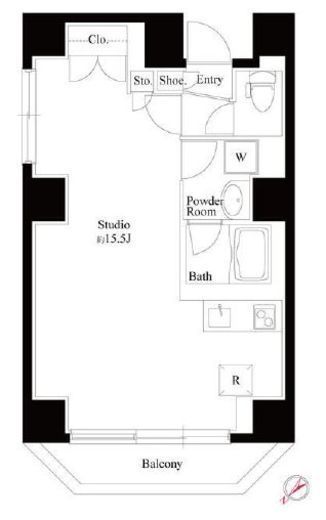 レジデンス1870　601号室　間取り