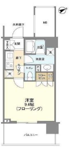 ブランズタワー大船　604号室　間取り