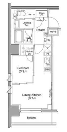 ザ・パークハビオ西横浜　705号室　間取り